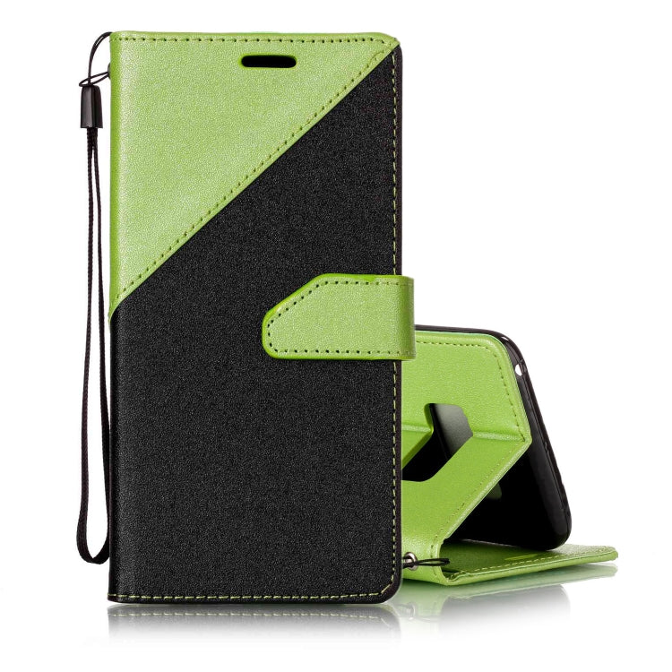 For  Galaxy S8 Matching Color Frosted Texture Horizontal Flip PU Leather Case with Holder & Card Slots & Lanyard