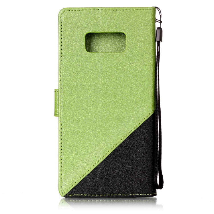 For  Galaxy S8 Matching Color Frosted Texture Horizontal Flip PU Leather Case with Holder & Card Slots & Lanyard