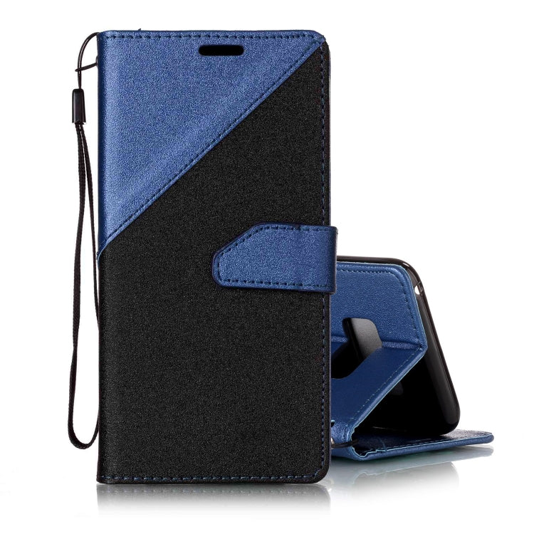 For  Galaxy S8 Matching Color Frosted Texture Horizontal Flip PU Leather Case with Holder & Card Slots & Lanyard