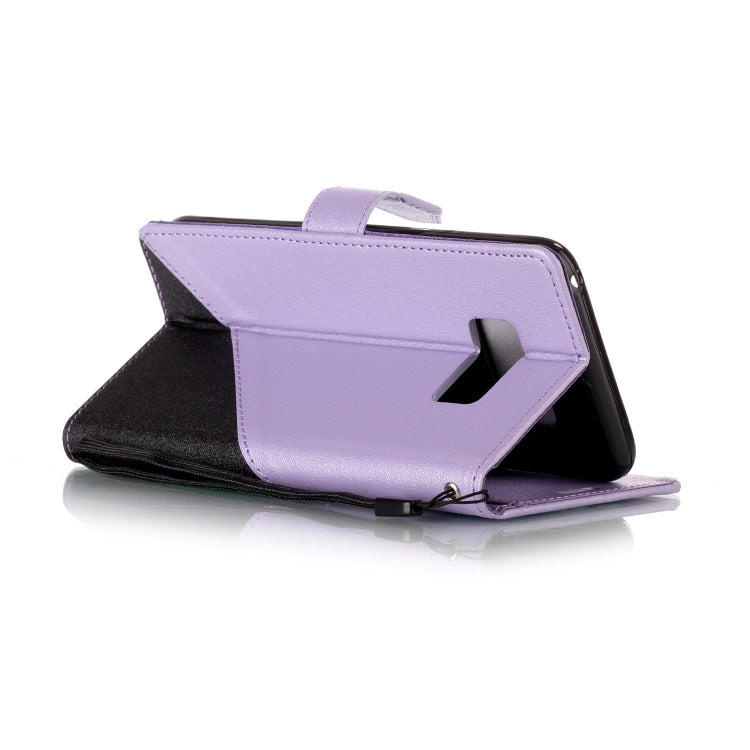 For   Galaxy S8 Plus Matching Color Frosted Texture Horizontal Flip PU Leather Case with Holder & Card Slots & Lanyard
