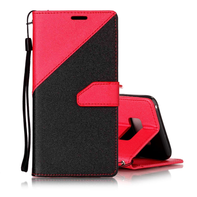 For   Galaxy S8 Plus Matching Color Frosted Texture Horizontal Flip PU Leather Case with Holder & Card Slots & Lanyard