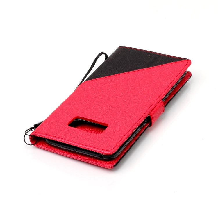 For   Galaxy S8 Plus Matching Color Frosted Texture Horizontal Flip PU Leather Case with Holder & Card Slots & Lanyard