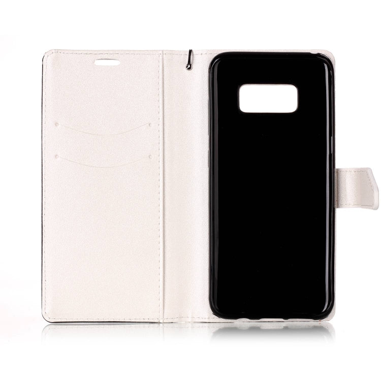 For   Galaxy S8 Plus Matching Color Frosted Texture Horizontal Flip PU Leather Case with Holder & Card Slots & Lanyard