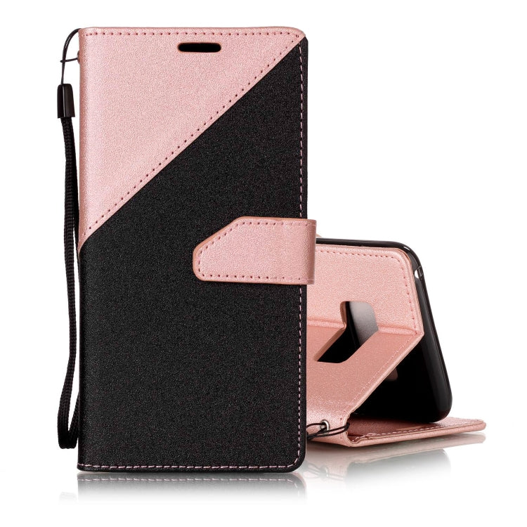 For   Galaxy S8 Plus Matching Color Frosted Texture Horizontal Flip PU Leather Case with Holder & Card Slots & Lanyard