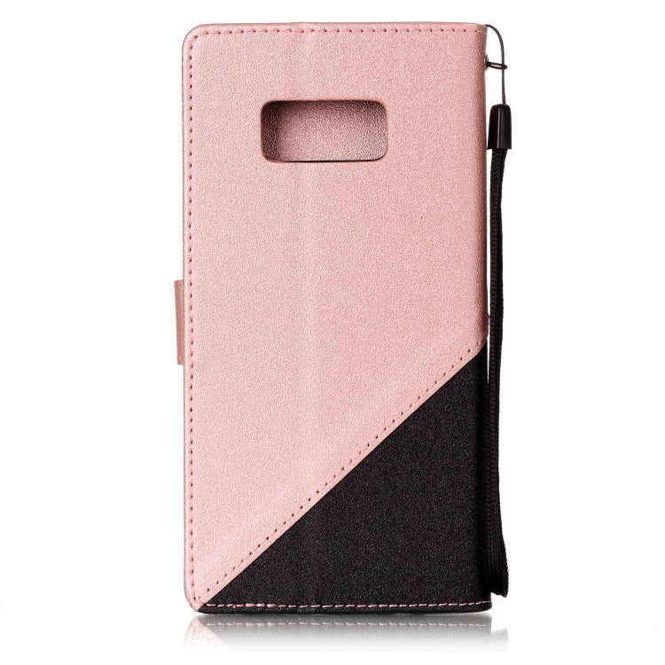 For   Galaxy S8 Plus Matching Color Frosted Texture Horizontal Flip PU Leather Case with Holder & Card Slots & Lanyard