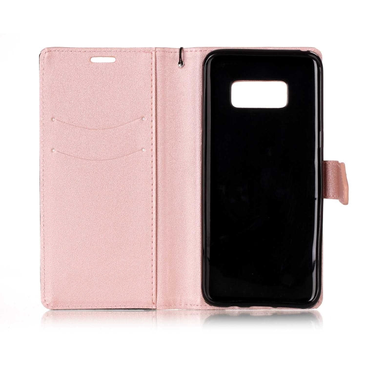 For   Galaxy S8 Plus Matching Color Frosted Texture Horizontal Flip PU Leather Case with Holder & Card Slots & Lanyard