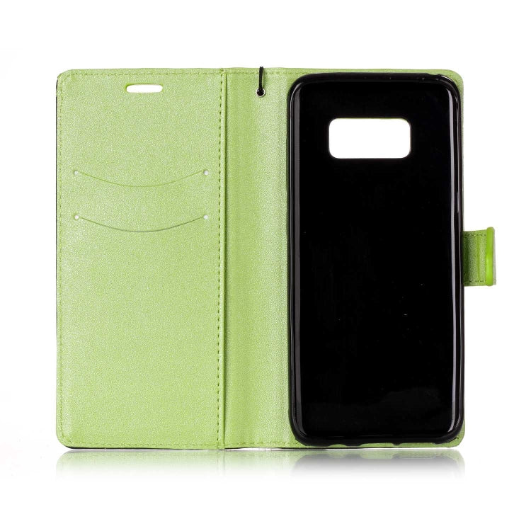 For   Galaxy S8 Plus Matching Color Frosted Texture Horizontal Flip PU Leather Case with Holder & Card Slots & Lanyard