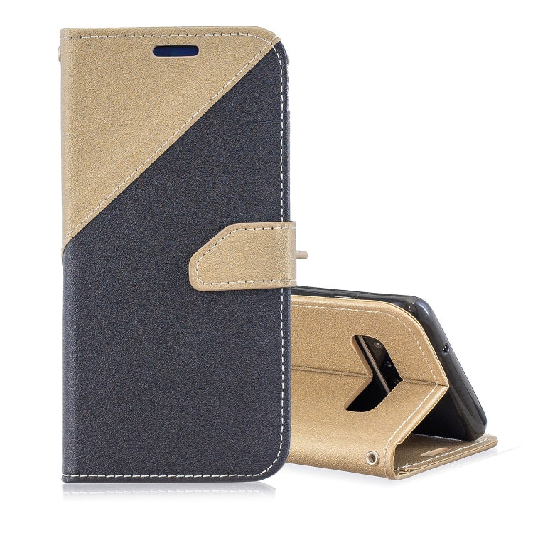 For Galaxy  S10 Matching Color Frosted Texture Horizontal Flip PU Leather Case with Holder & Card Slots & Lanyard