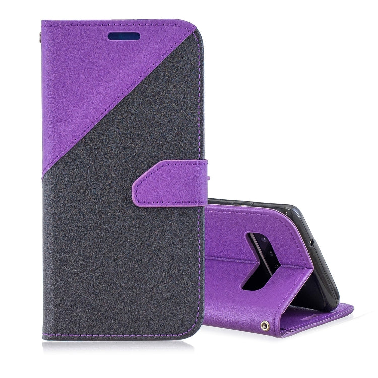 For Galaxy  S10 Matching Color Frosted Texture Horizontal Flip PU Leather Case with Holder & Card Slots & Lanyard
