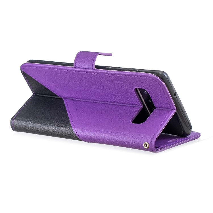 For Galaxy  S10 Matching Color Frosted Texture Horizontal Flip PU Leather Case with Holder & Card Slots & Lanyard
