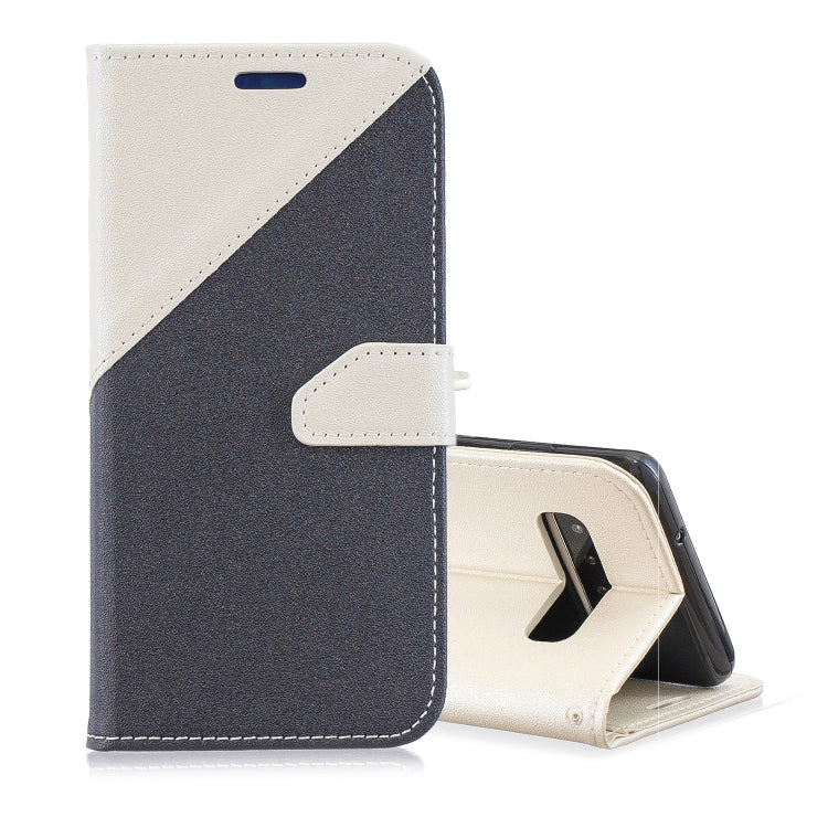 For Galaxy  S10 Matching Color Frosted Texture Horizontal Flip PU Leather Case with Holder & Card Slots & Lanyard