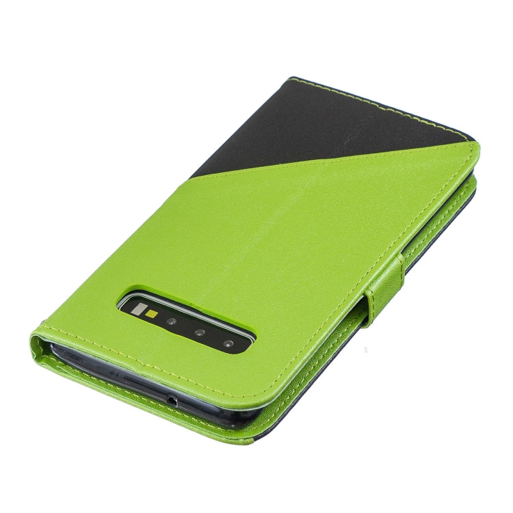 For Galaxy  S10 Matching Color Frosted Texture Horizontal Flip PU Leather Case with Holder & Card Slots & Lanyard