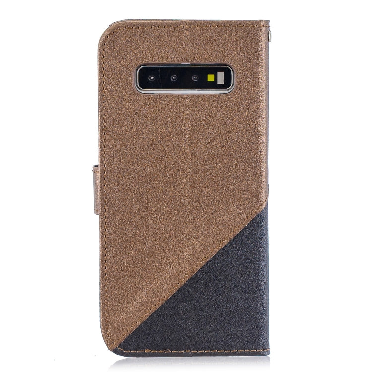 For Galaxy  S10E Matching Color Frosted Texture Horizontal Flip PU Leather Case with Holder & Card Slots & Lanyard