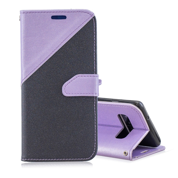 For Galaxy  S10E Matching Color Frosted Texture Horizontal Flip PU Leather Case with Holder & Card Slots & Lanyard