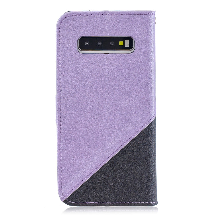 For Galaxy  S10E Matching Color Frosted Texture Horizontal Flip PU Leather Case with Holder & Card Slots & Lanyard