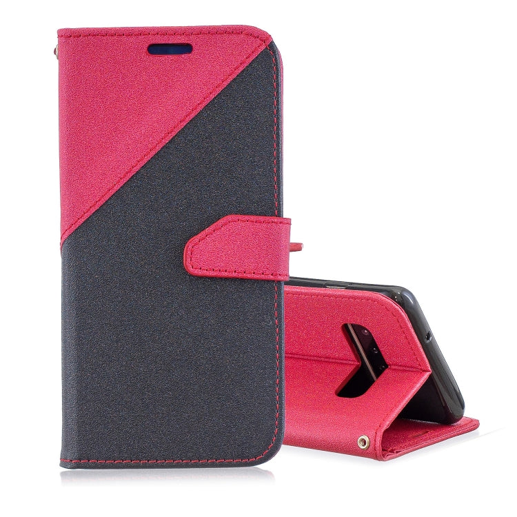 For Galaxy  S10E Matching Color Frosted Texture Horizontal Flip PU Leather Case with Holder & Card Slots & Lanyard
