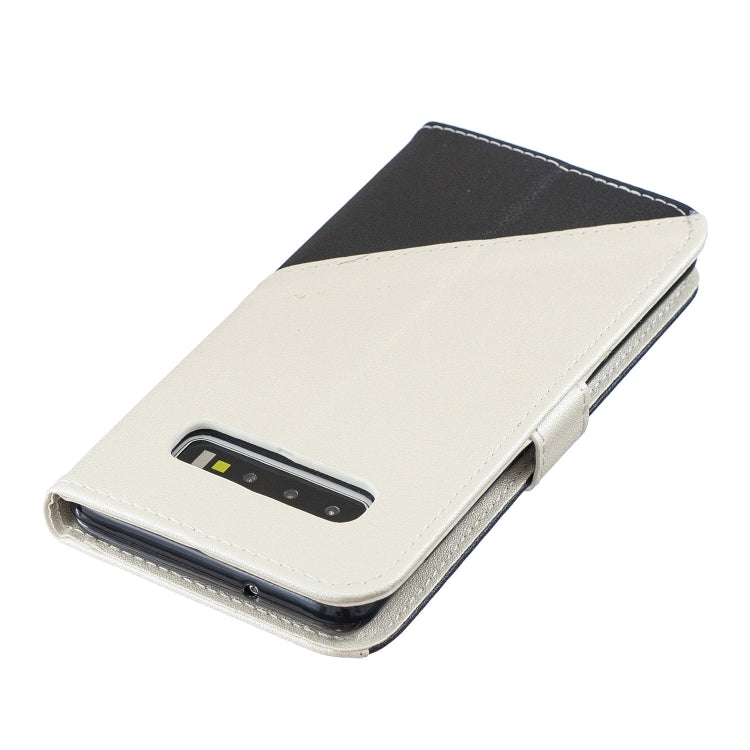 For Galaxy  S10E Matching Color Frosted Texture Horizontal Flip PU Leather Case with Holder & Card Slots & Lanyard