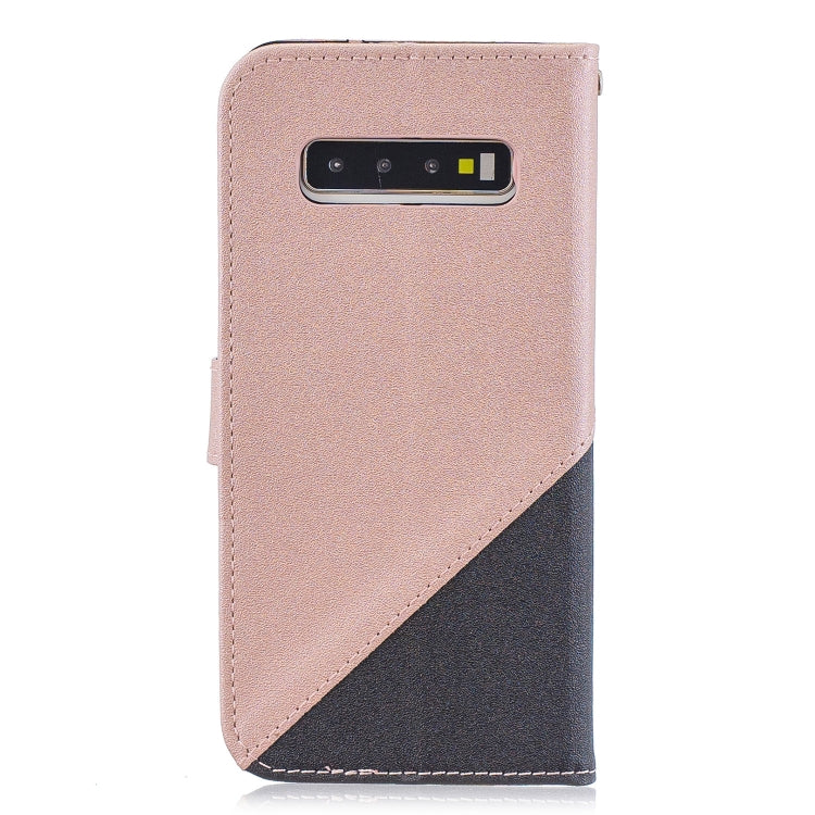 For Galaxy  S10E Matching Color Frosted Texture Horizontal Flip PU Leather Case with Holder & Card Slots & Lanyard