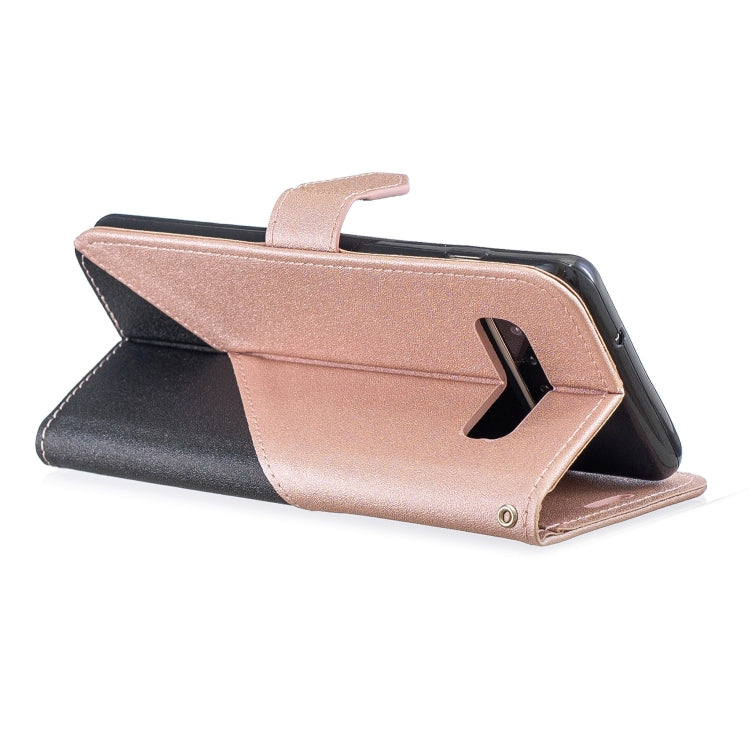 For Galaxy  S10E Matching Color Frosted Texture Horizontal Flip PU Leather Case with Holder & Card Slots & Lanyard