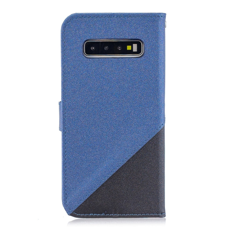 For Galaxy  S10E Matching Color Frosted Texture Horizontal Flip PU Leather Case with Holder & Card Slots & Lanyard
