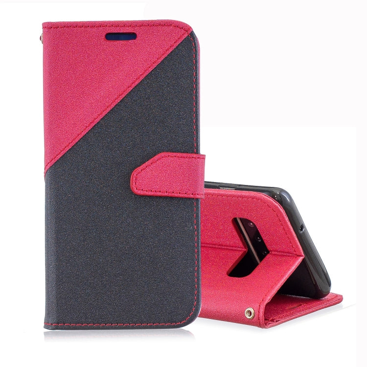 For Galaxy  S10 Plus Matching Color Frosted Texture Horizontal Flip PU Leather Case with Holder & Card Slots & Lanyard