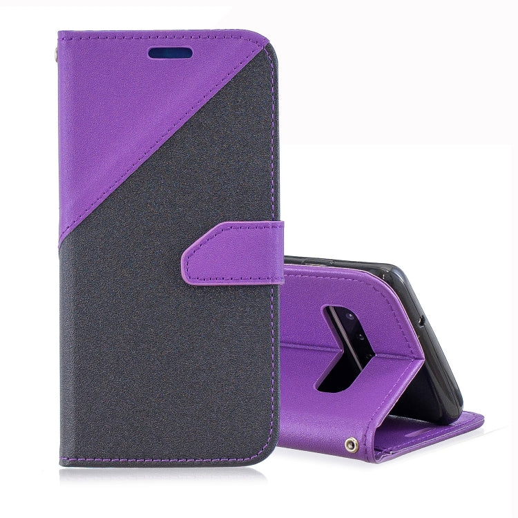 For Galaxy  S10 Plus Matching Color Frosted Texture Horizontal Flip PU Leather Case with Holder & Card Slots & Lanyard