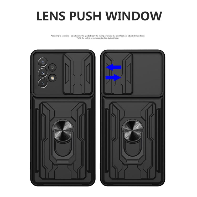 For Samsung Galaxy A33 5G Sliding Camshield Card Phone Case