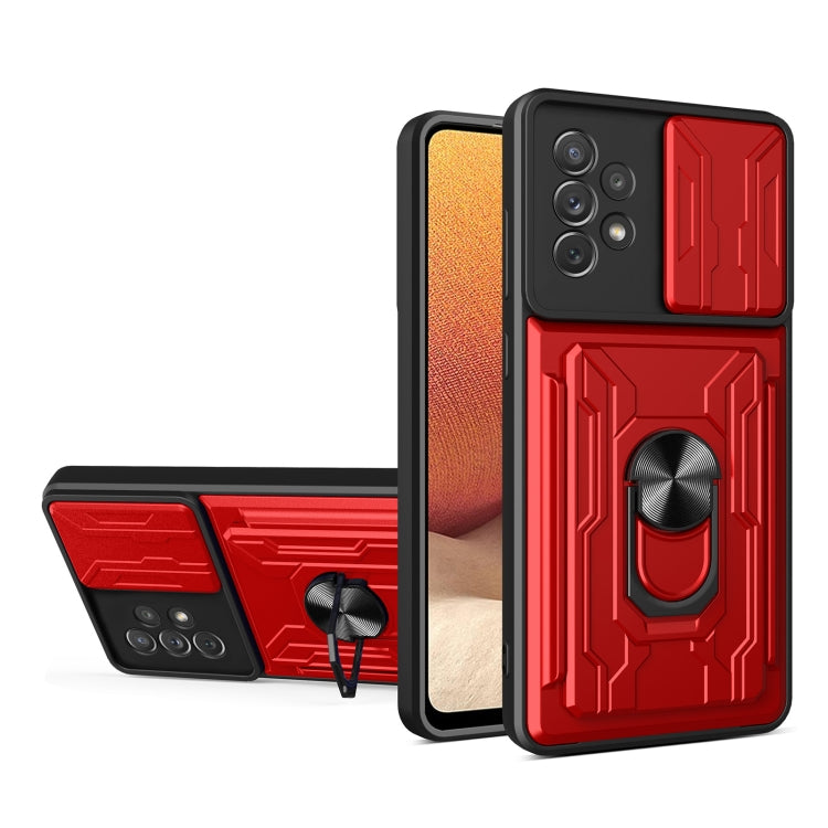 For Samsung Galaxy A33 5G Sliding Camshield Card Phone Case