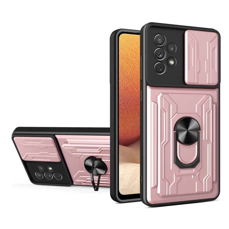 For Samsung Galaxy A33 5G Sliding Camshield Card Phone Case