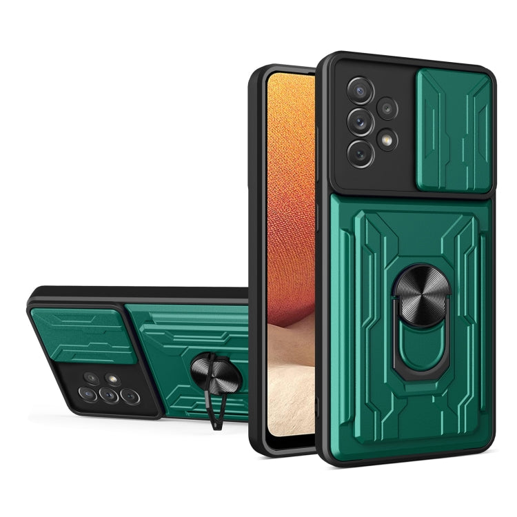 For Samsung Galaxy A33 5G Sliding Camshield Card Phone Case