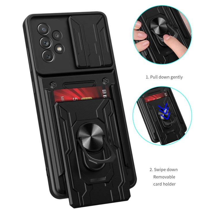 For Samsung Galaxy A33 5G Sliding Camshield Card Phone Case