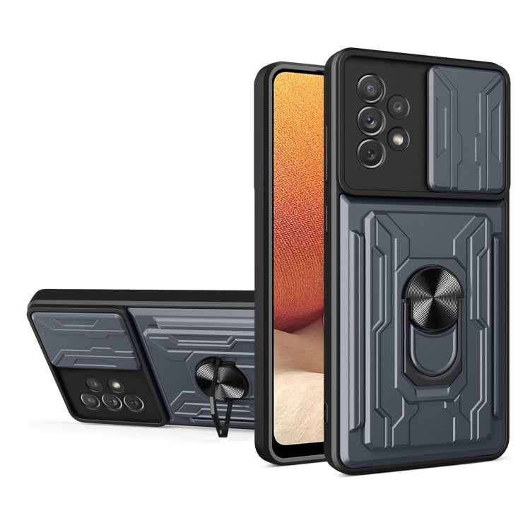 For Samsung Galaxy A33 5G Sliding Camshield Card Phone Case