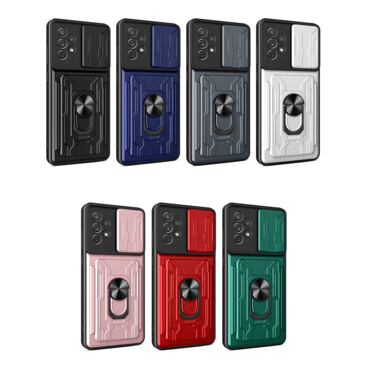 For Samsung Galaxy A33 5G Sliding Camshield Card Phone Case
