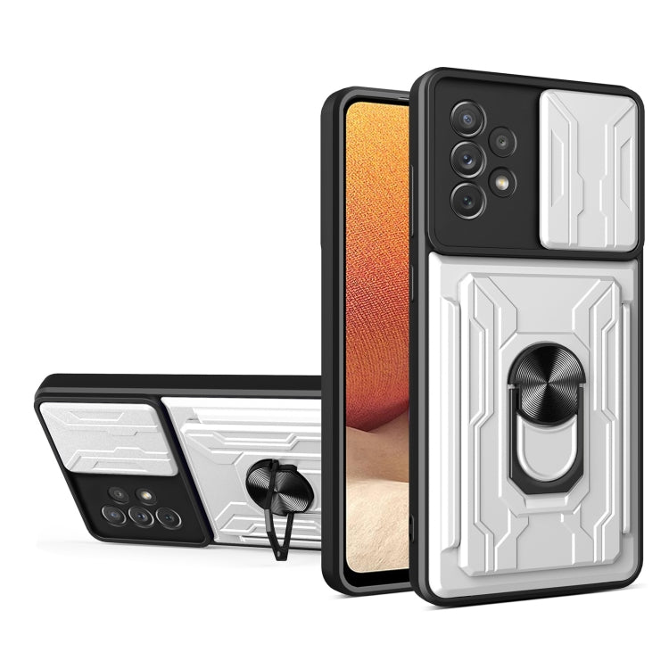 For Samsung Galaxy A33 5G Sliding Camshield Card Phone Case