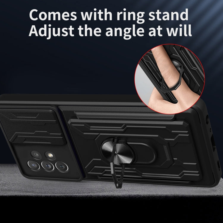 For Samsung Galaxy A53 5G Sliding Camshield Card Phone Case