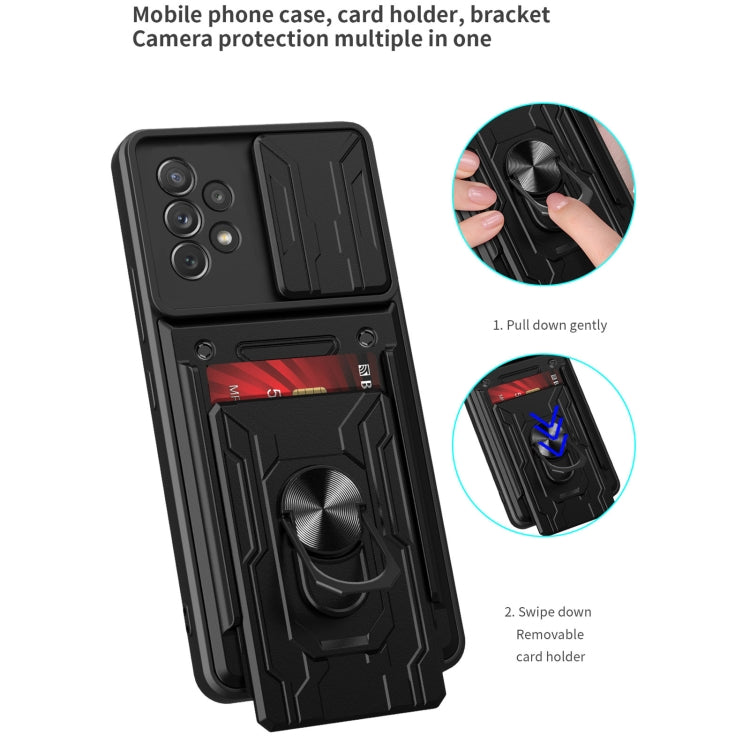 For Samsung Galaxy A53 5G Sliding Camshield Card Phone Case