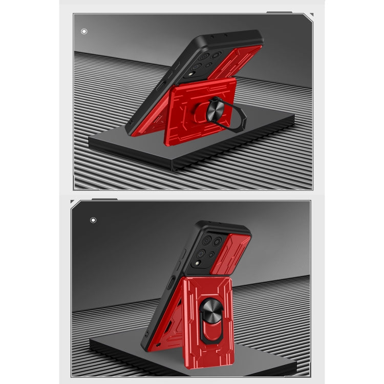 For Samsung Galaxy A22 4G Sliding Camshield Card Phone Case