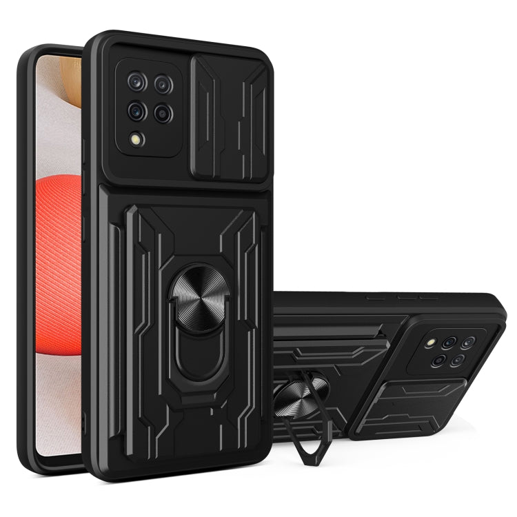 For Samsung Galaxy A42 5G Sliding Camshield Card Phone Case