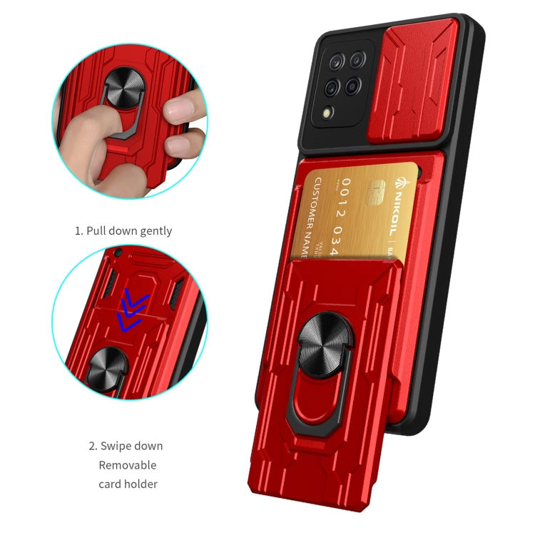 For Samsung Galaxy A42 5G Sliding Camshield Card Phone Case