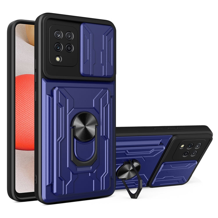 For Samsung Galaxy A42 5G Sliding Camshield Card Phone Case