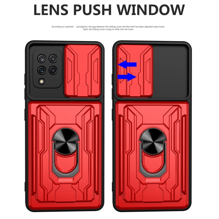 For Samsung Galaxy A42 5G Sliding Camshield Card Phone Case