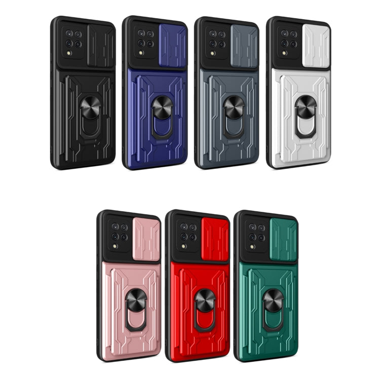 For Samsung Galaxy A42 5G Sliding Camshield Card Phone Case