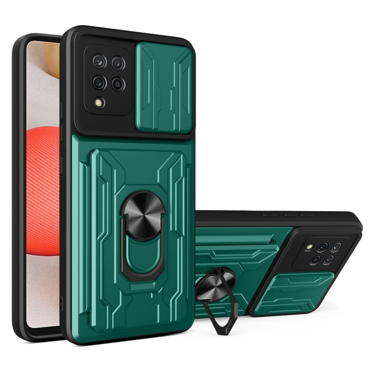 For Samsung Galaxy A42 5G Sliding Camshield Card Phone Case