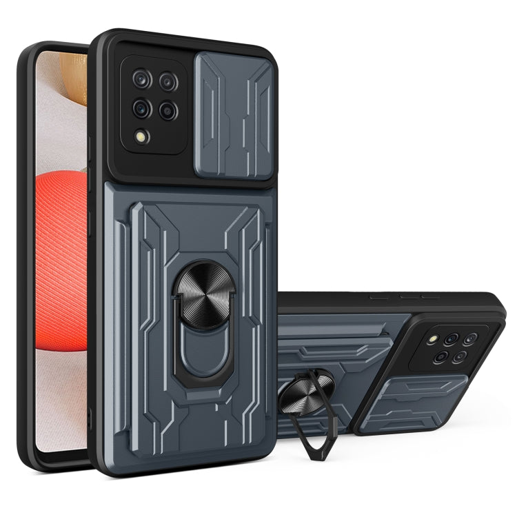 For Samsung Galaxy A42 5G Sliding Camshield Card Phone Case