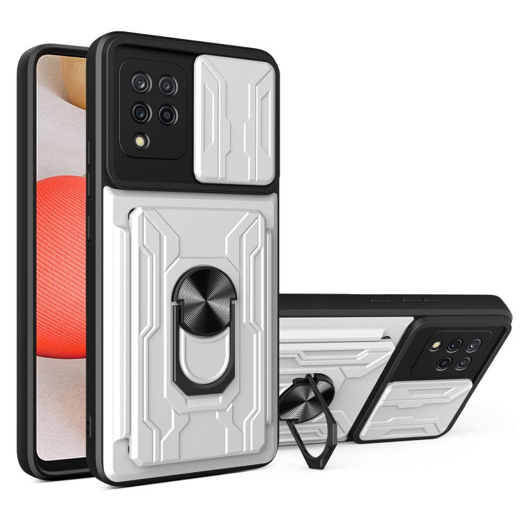 For Samsung Galaxy A42 5G Sliding Camshield Card Phone Case