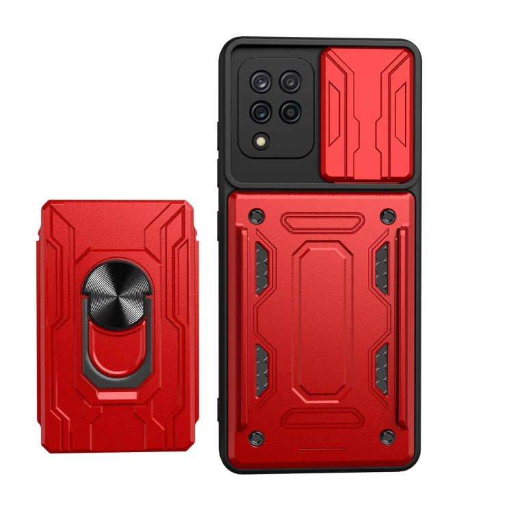 For Samsung Galaxy A42 5G Sliding Camshield Card Phone Case