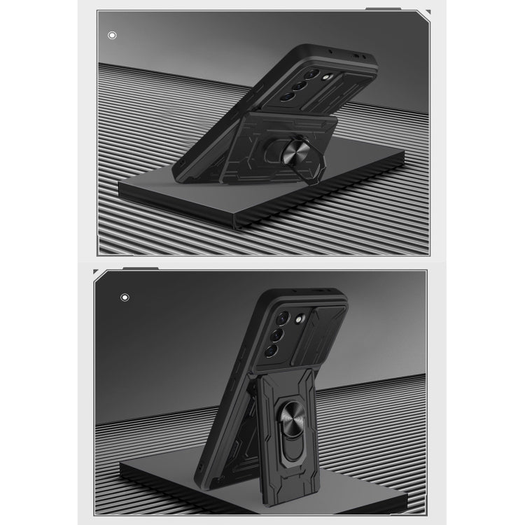 For Samsung Galaxy S21+ 5G Sliding Camshield Card Phone Case