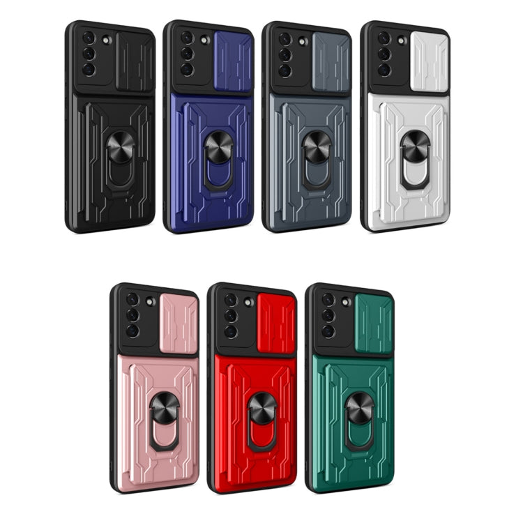 For Samsung Galaxy S21+ 5G Sliding Camshield Card Phone Case