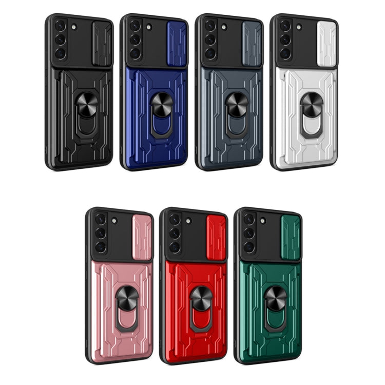 For Samsung Galaxy S22 5G Sliding Camshield Card Phone Case