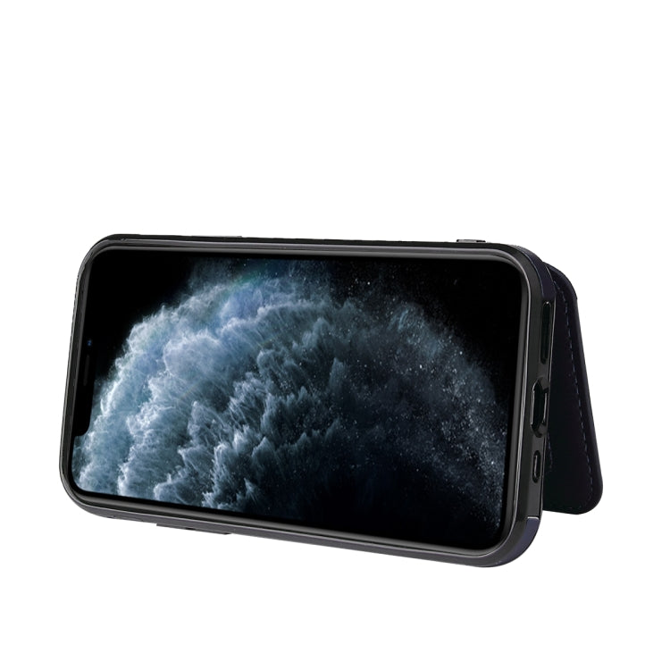 For iPhone 12 Pro Max Calf Texture Magnetic Case